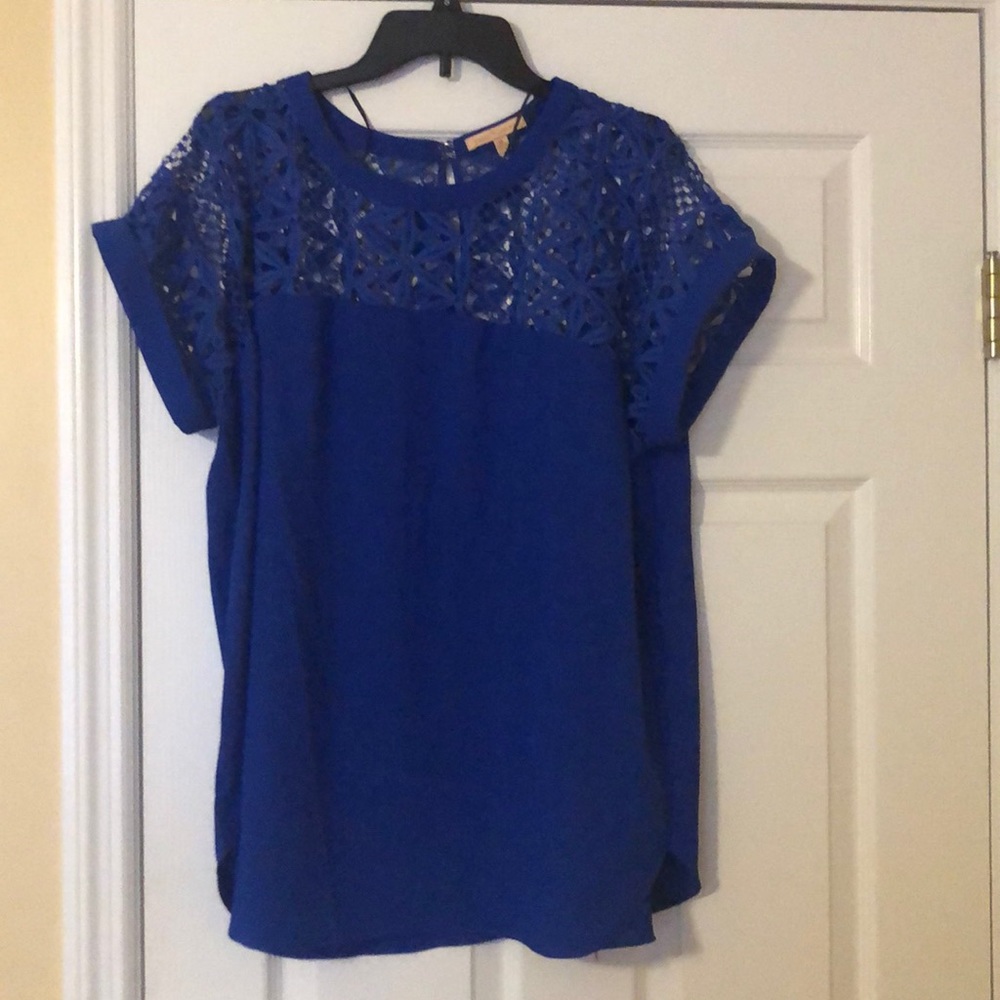 Blue Lace Blouse